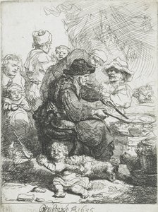 El fabricante de panqueques, 1635 de Rembrandt van Rijn